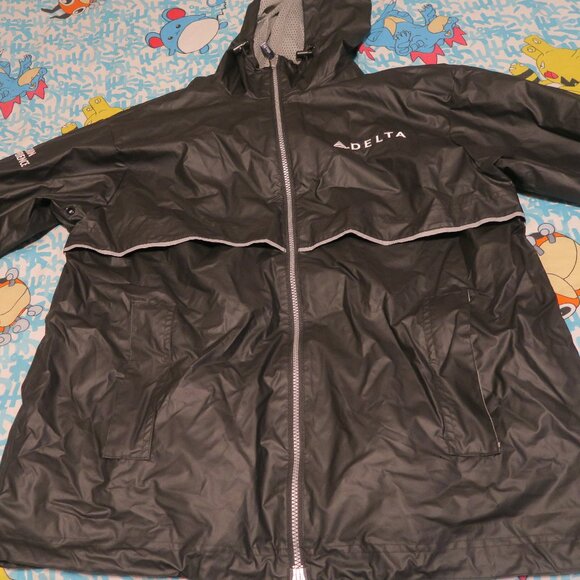 Delta Cabin Experience New Englander Rain Jacket Waterproof Black Small